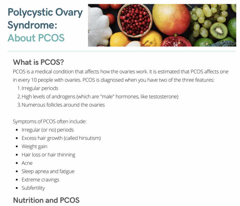polycystic ovary syndrome: about pcos