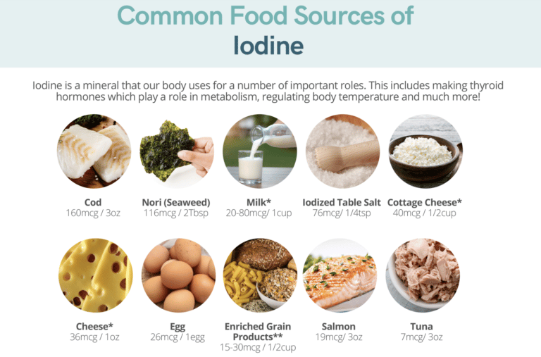 common food sources of iodine