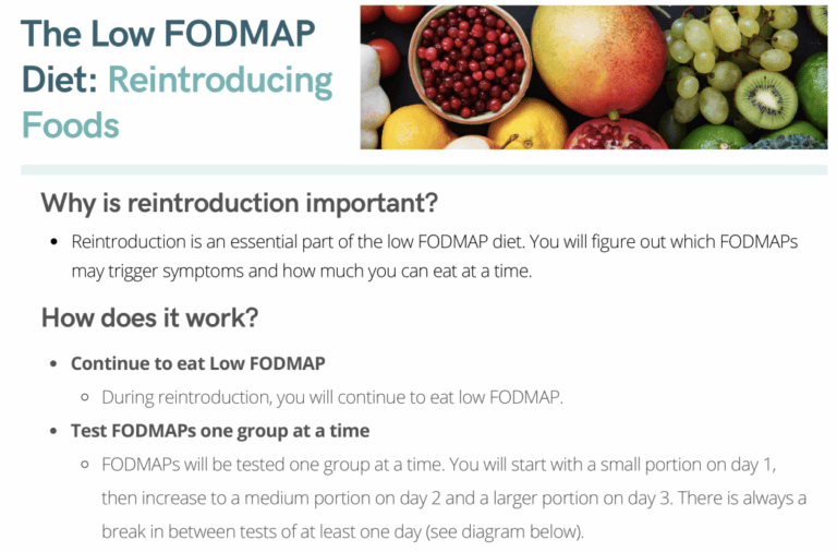 low fodmap reintroduction guide