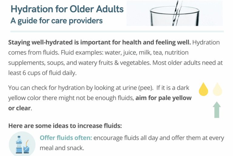 hydration for older adults