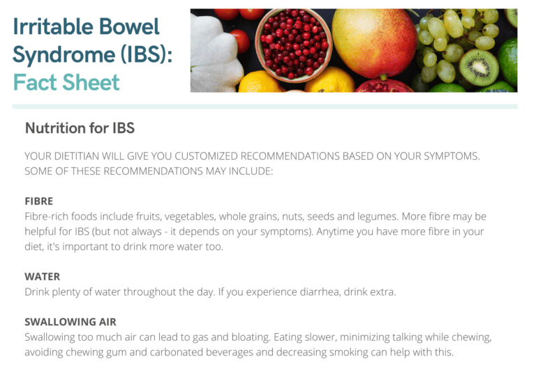 Irritable Bowel Syndrome (IBS): Fact Sheet