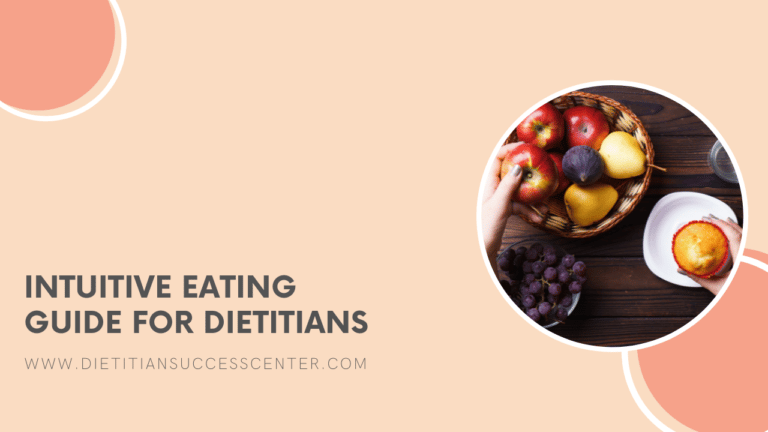 Intuitive Eating Guide for Dietitians