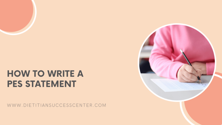 how to write a pes statement
