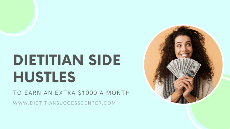 15 Dietitian Side Hustles to Earn an Extra $1000 Per Month
