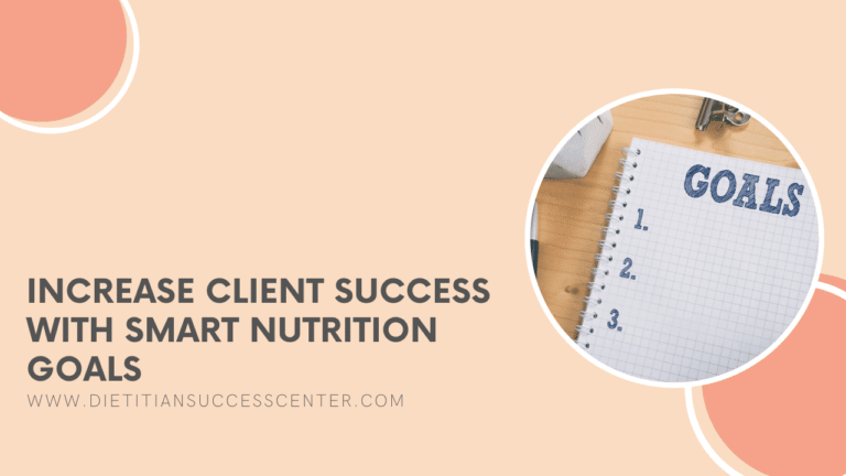 Increase Client Success with SMART Nutrition Goals