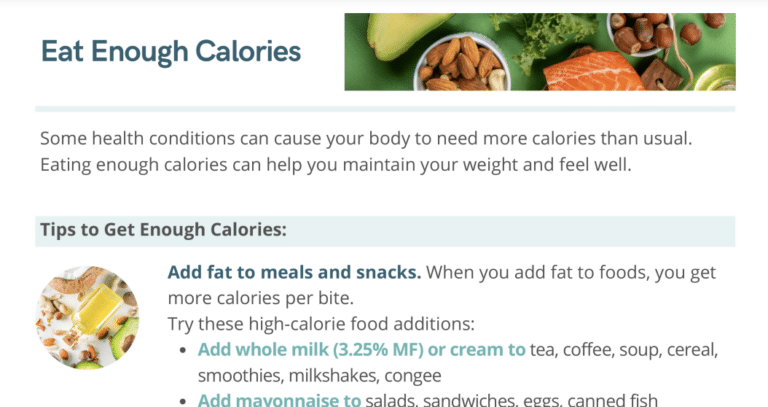 Eat Enough Calories