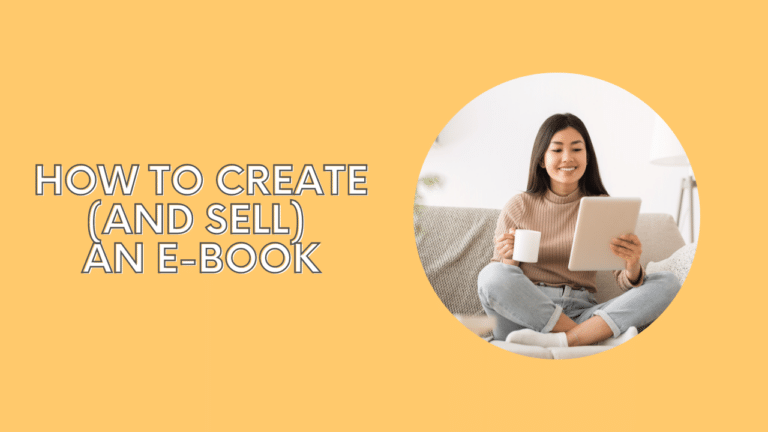 How to create and sell an E-book
