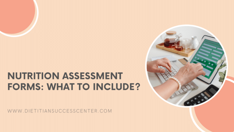 nutrition assessment forms