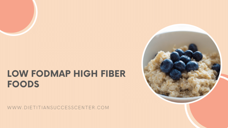 low fodmap fiber foods