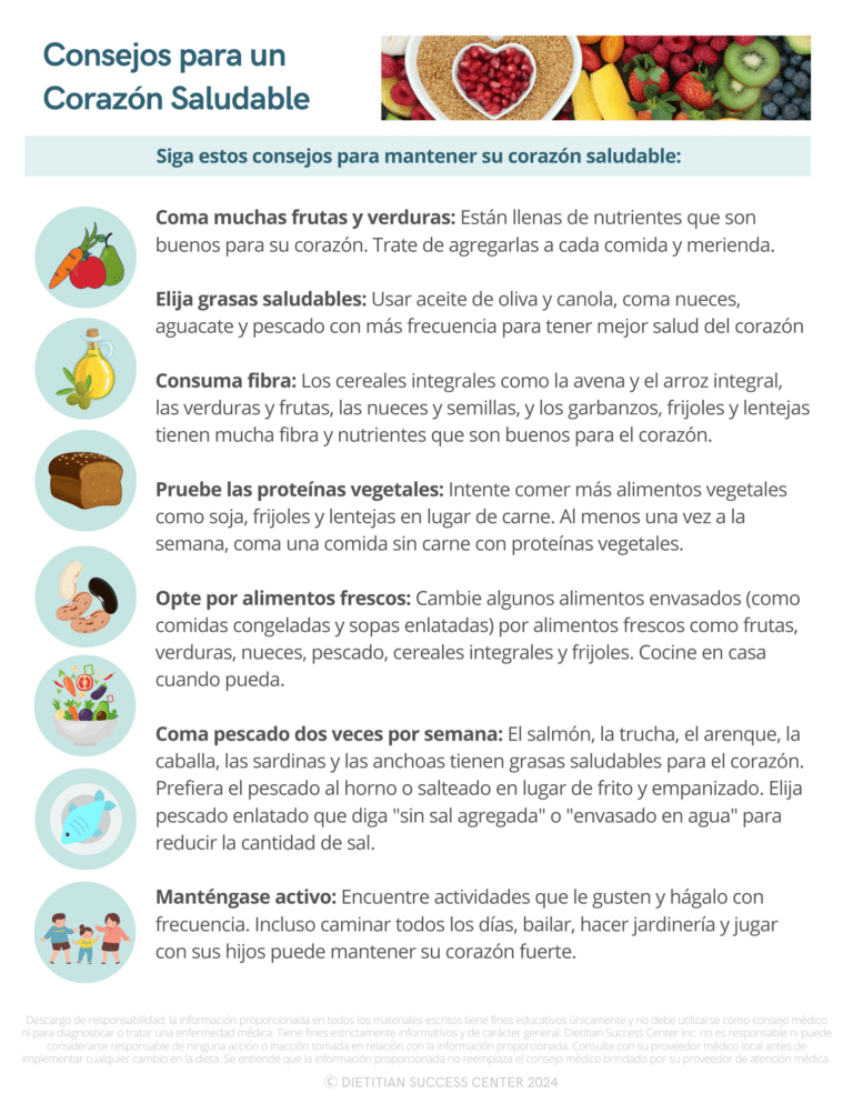 (Spanish) Heart Health Tips