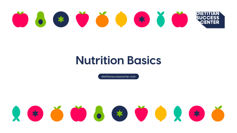 Nutrition Basics From a Dietitian